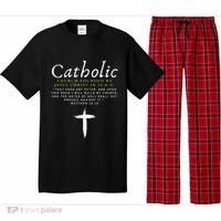 Motivational Catholic Church History Uplifting Pun Pajama Set thumb 0