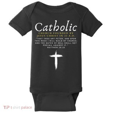 Motivational Catholic Church History Uplifting Pun Baby Bodysuit