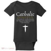 Motivational Catholic Church History Uplifting Pun Baby Bodysuit thumb 0