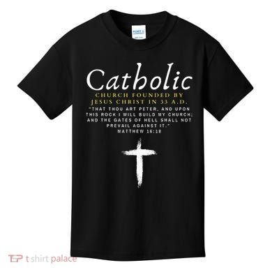 Motivational Catholic Church History Uplifting Pun Kids T-Shirt