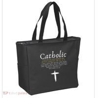 Motivational Catholic Church History Uplifting Pun Tote Bag thumb 2