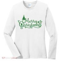 Merry Christmas Cute Gift Women's Long Sleeve Shirt thumb 0
