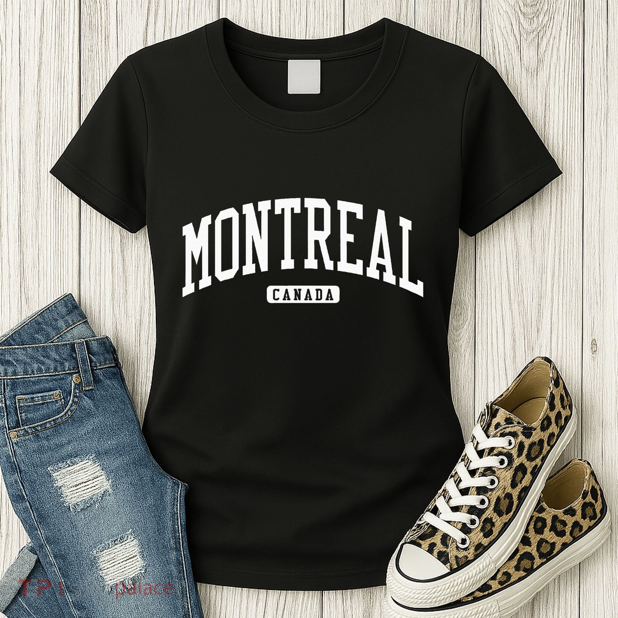 Montreal Canada College University Style Women's T-Shirt