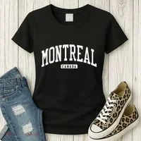 Montreal Canada College University Style Women's T-Shirt thumb 3