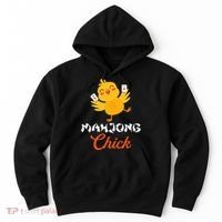 Mahjong Chick Chinese Board Game Mah Jongg Player Hoodie thumb 0