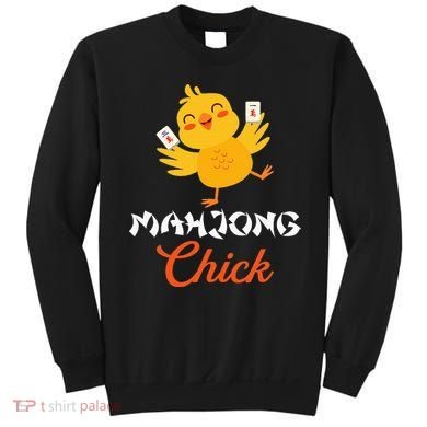 Mahjong Chick Chinese Board Game Mah Jongg Player Sweatshirt