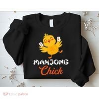 Mahjong Chick Chinese Board Game Mah Jongg Player Sweatshirt thumb 2