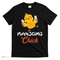 Mahjong Chick Chinese Board Game Mah Jongg Player T-Shirt thumb 0