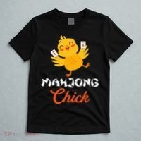 Mahjong Chick Chinese Board Game Mah Jongg Player T-Shirt thumb 5