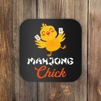 Mahjong Chick Chinese Board Game Mah Jongg Player Coaster thumb 0