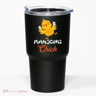 Mahjong Chick Chinese Board Game Mah Jongg Player Tumbler