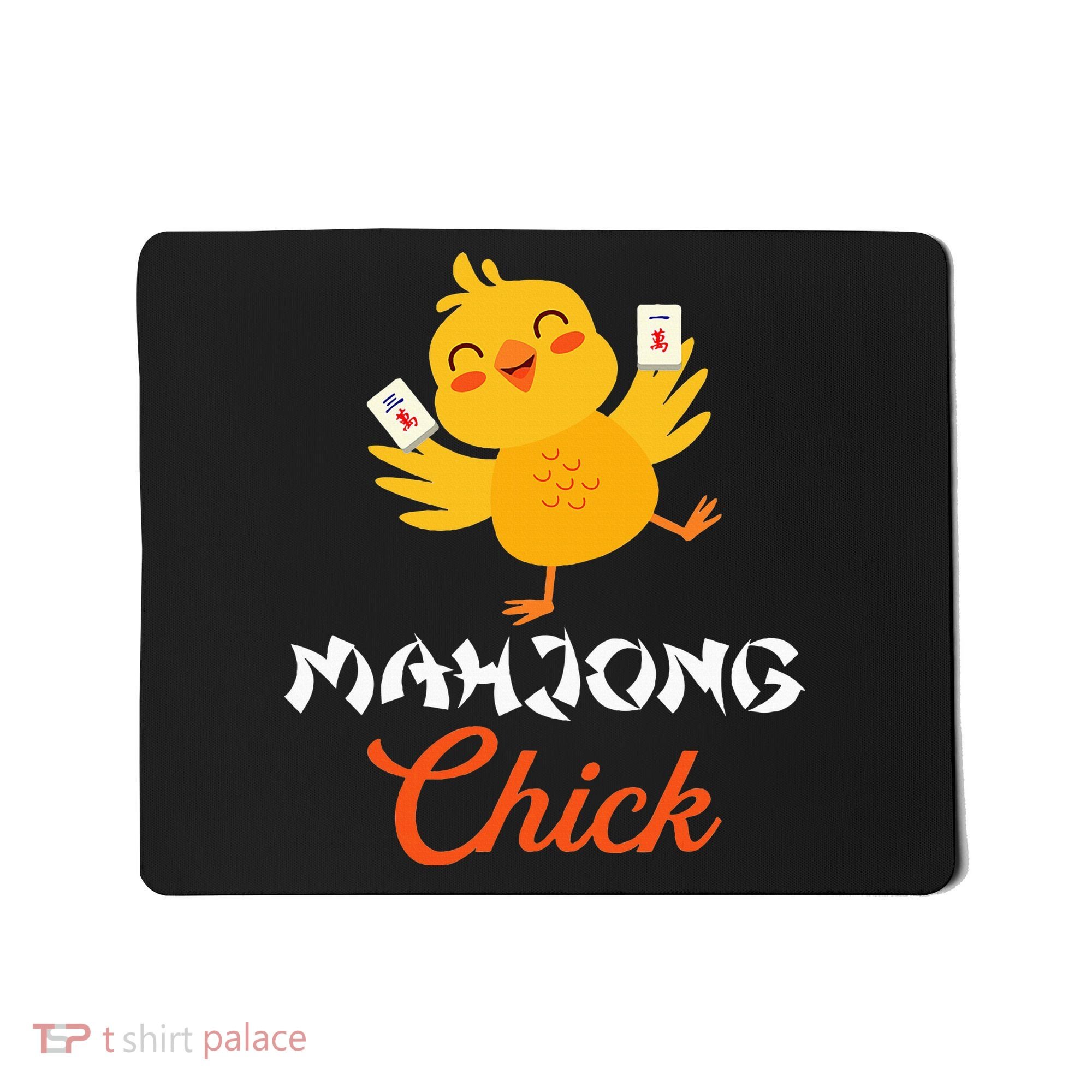 Mahjong Chick Chinese Board Game Mah Jongg Player Mousepad
