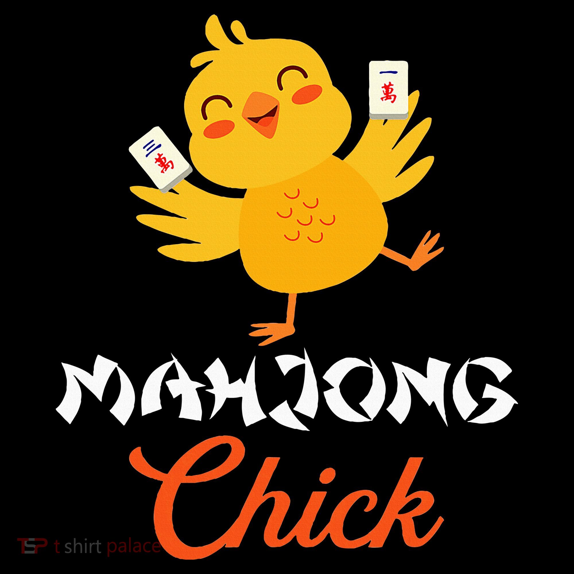 Mahjong Chick Chinese Board Game Mah Jongg Player Mousepad