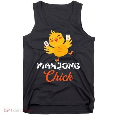 Mahjong Chick Chinese Board Game Mah Jongg Player Tank Top