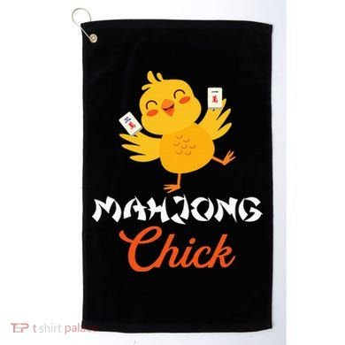 Mahjong Chick Chinese Board Game Mah Jongg Player Golf Towel