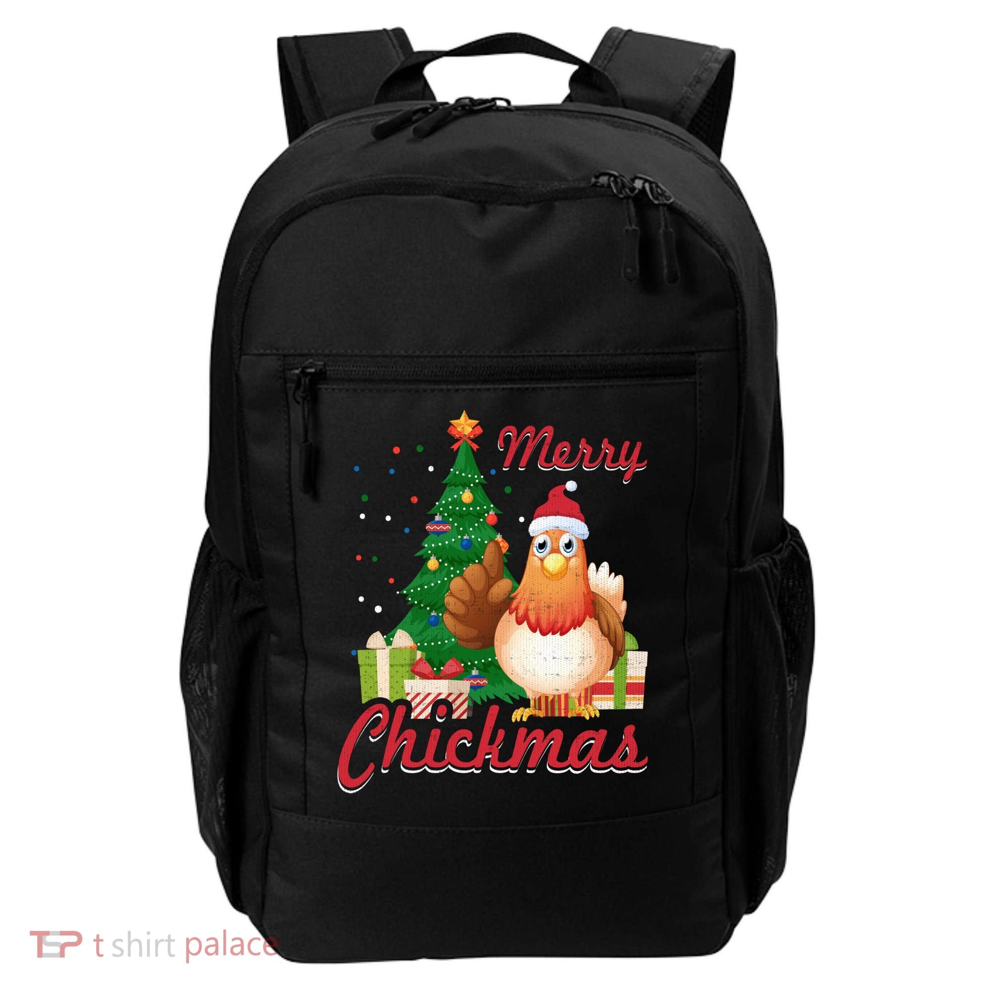Merry Chickmas Chicken Christmas Funny Gift Xmas Gift Meaningful Gift Backpack
