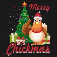 Merry Chickmas Chicken Christmas Funny Gift Xmas Gift Meaningful Gift Backpack thumb 2