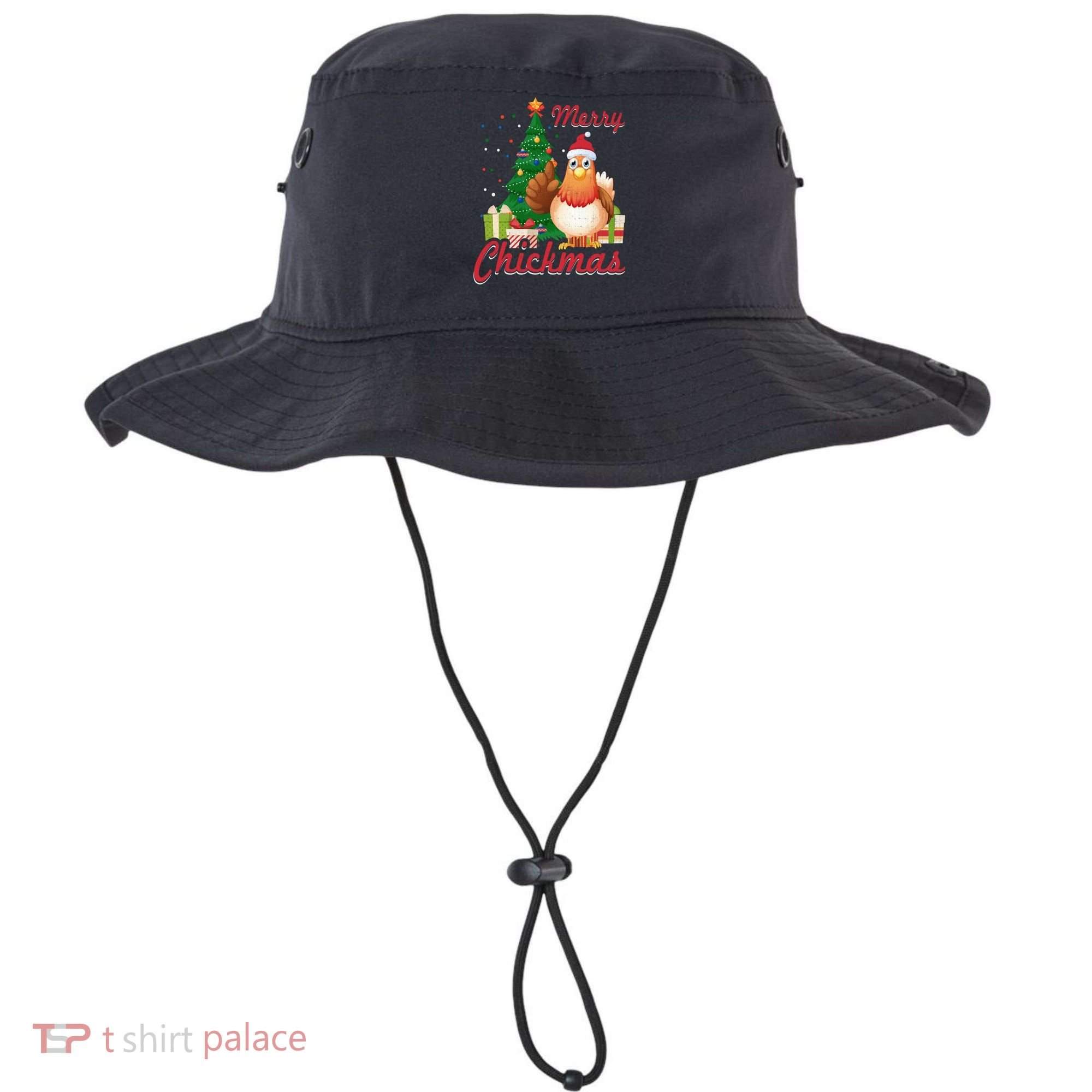 Merry Chickmas Chicken Christmas Funny Gift Xmas Gift Meaningful Gift Bucket Hat