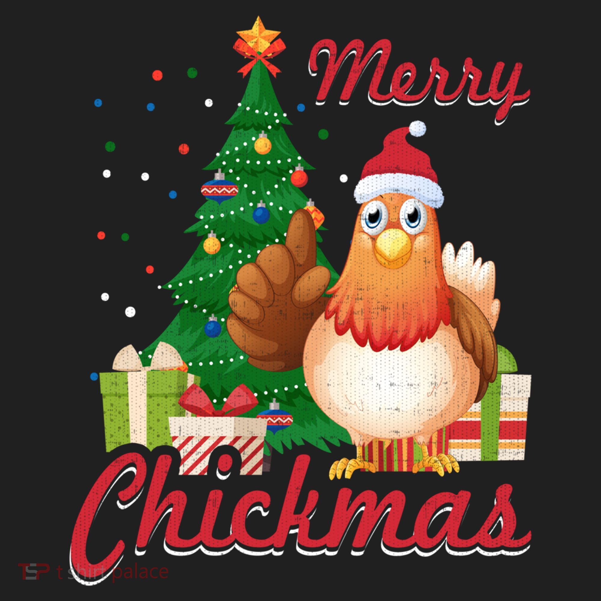 Merry Chickmas Chicken Christmas Funny Gift Xmas Gift Meaningful Gift Beanie