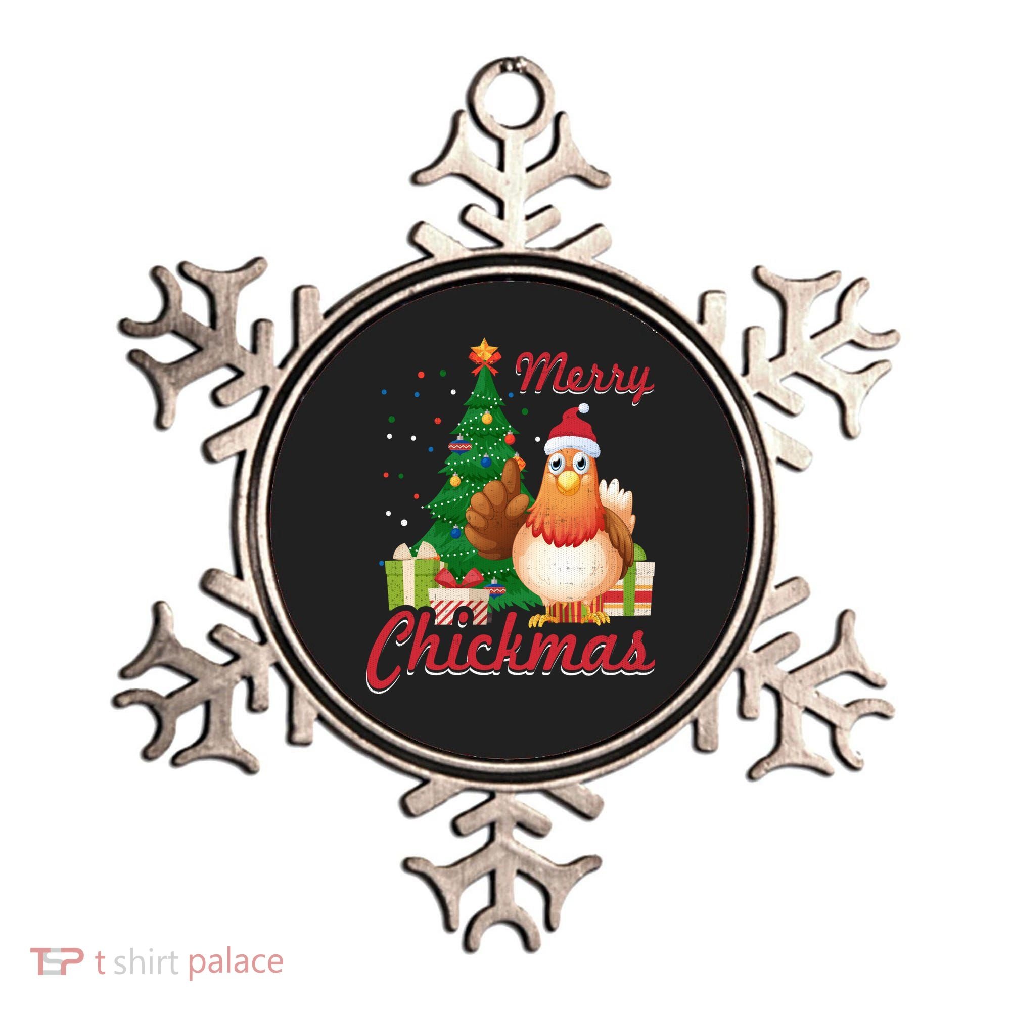 Merry Chickmas Chicken Christmas Funny Gift Xmas Gift Meaningful Gift Ornament