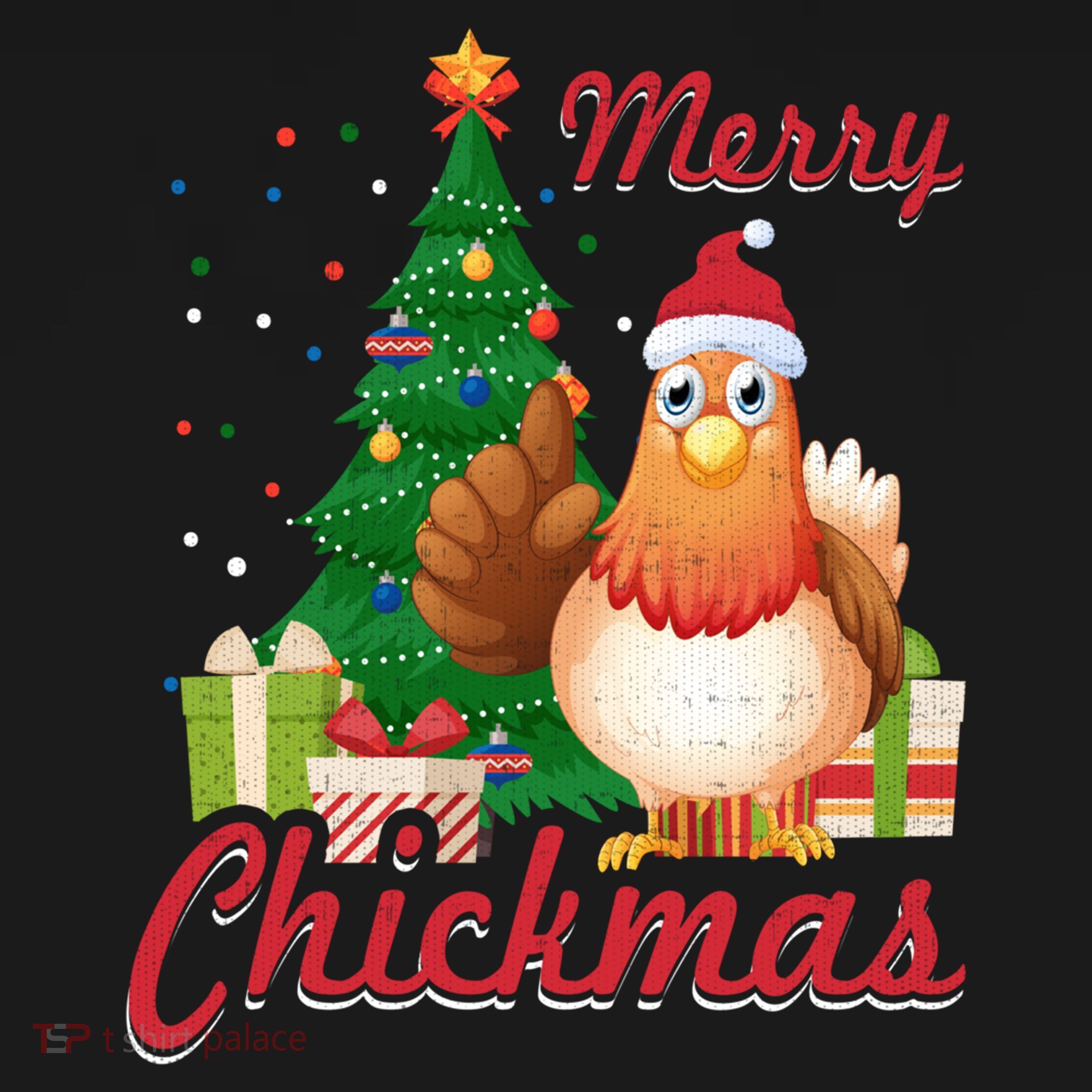 Merry Chickmas Chicken Christmas Funny Gift Xmas Gift Meaningful Gift Ornament