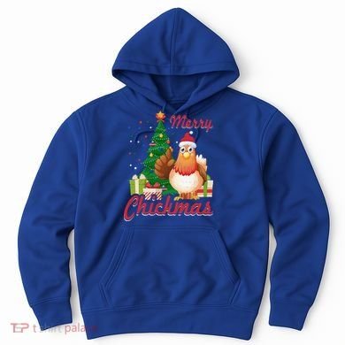 Merry Chickmas Chicken Christmas Funny Gift Xmas Gift Meaningful Gift Hoodie
