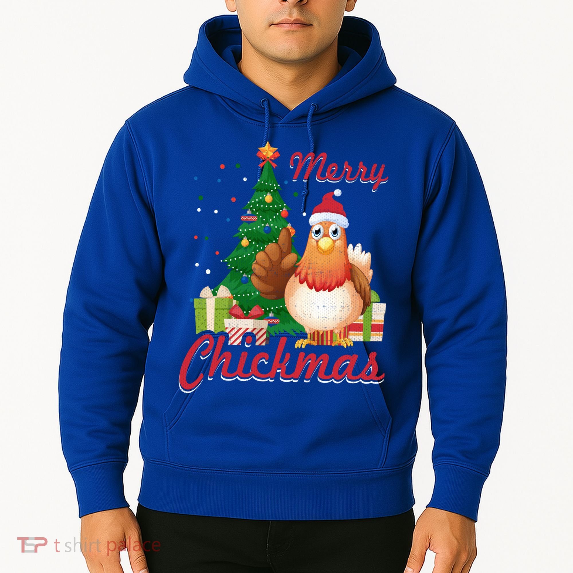 Merry Chickmas Chicken Christmas Funny Gift Xmas Gift Meaningful Gift Hoodie
