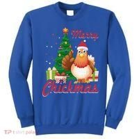 Merry Chickmas Chicken Christmas Funny Gift Xmas Gift Meaningful Gift Sweatshirt thumb 0