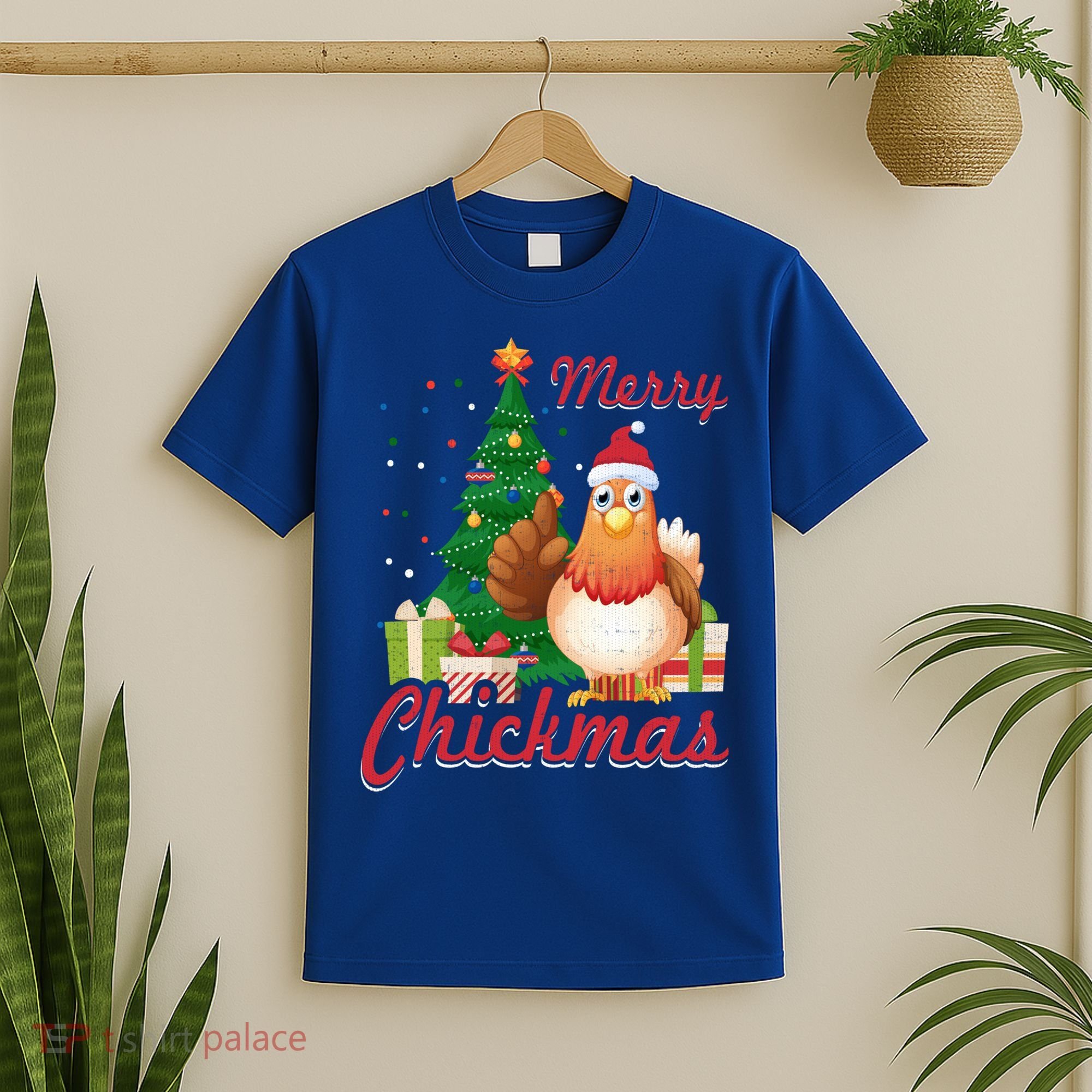 Merry Chickmas Chicken Christmas Funny Gift Xmas Gift Meaningful Gift T-Shirt
