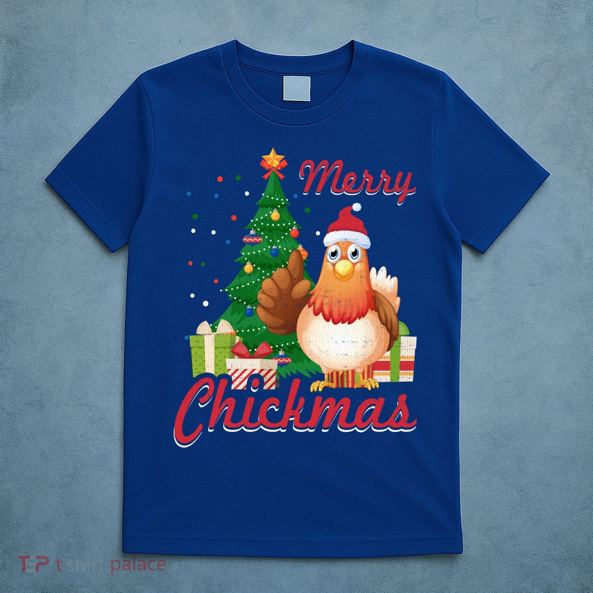 Merry Chickmas Chicken Christmas Funny Gift Xmas Gift Meaningful Gift T-Shirt