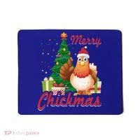 Merry Chickmas Chicken Christmas Funny Gift Xmas Gift Meaningful Gift Mousepad thumb 0