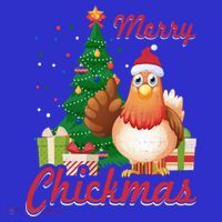 Merry Chickmas Chicken Christmas Funny Gift Xmas Gift Meaningful Gift Mousepad thumb 1