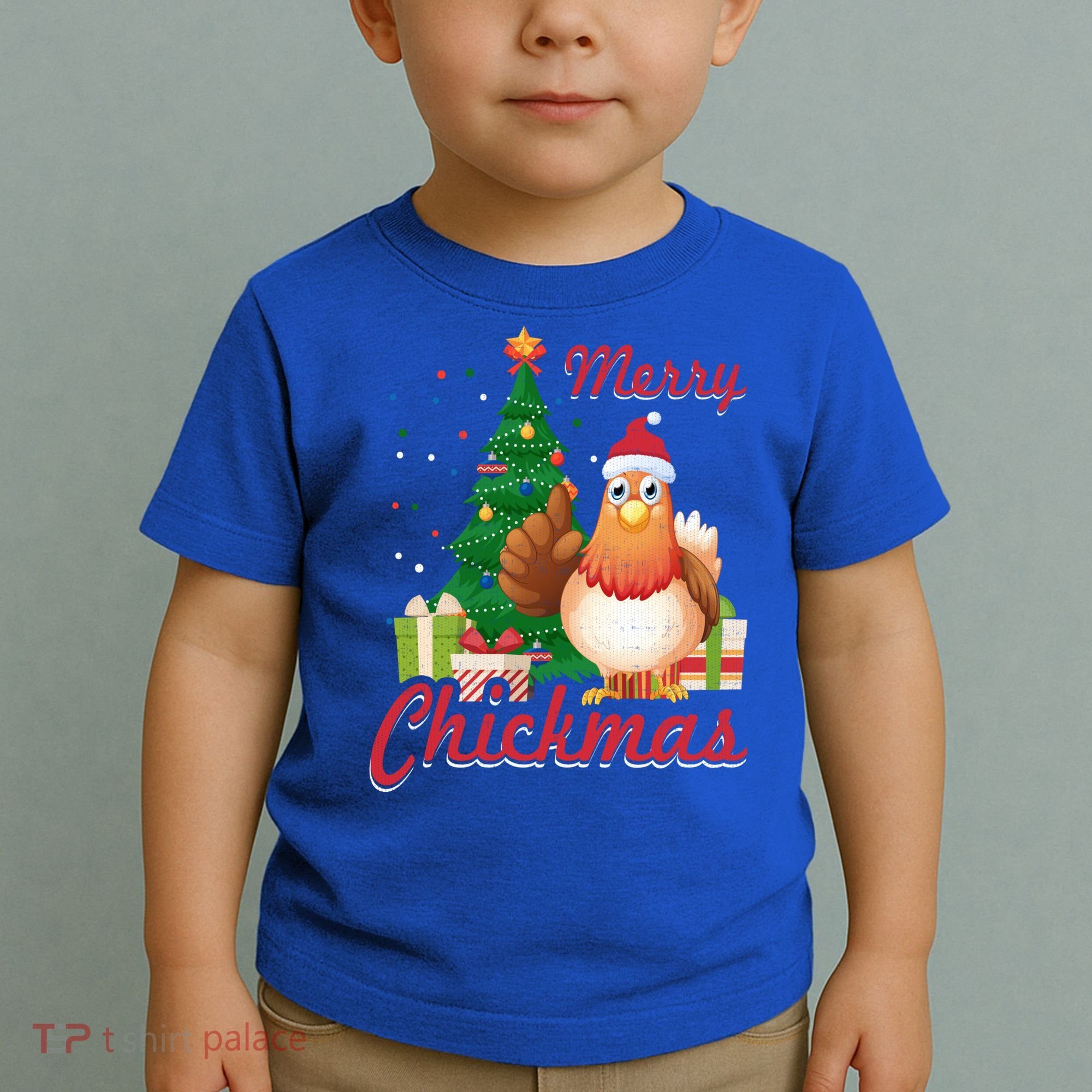 Merry Chickmas Chicken Christmas Funny Gift Xmas Gift Meaningful Gift Toddler T-Shirt