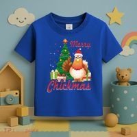 Merry Chickmas Chicken Christmas Funny Gift Xmas Gift Meaningful Gift Toddler T-Shirt thumb 3