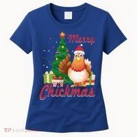 Merry Chickmas Chicken Christmas Funny Gift Xmas Gift Meaningful Gift Women's T-Shirt thumb 0