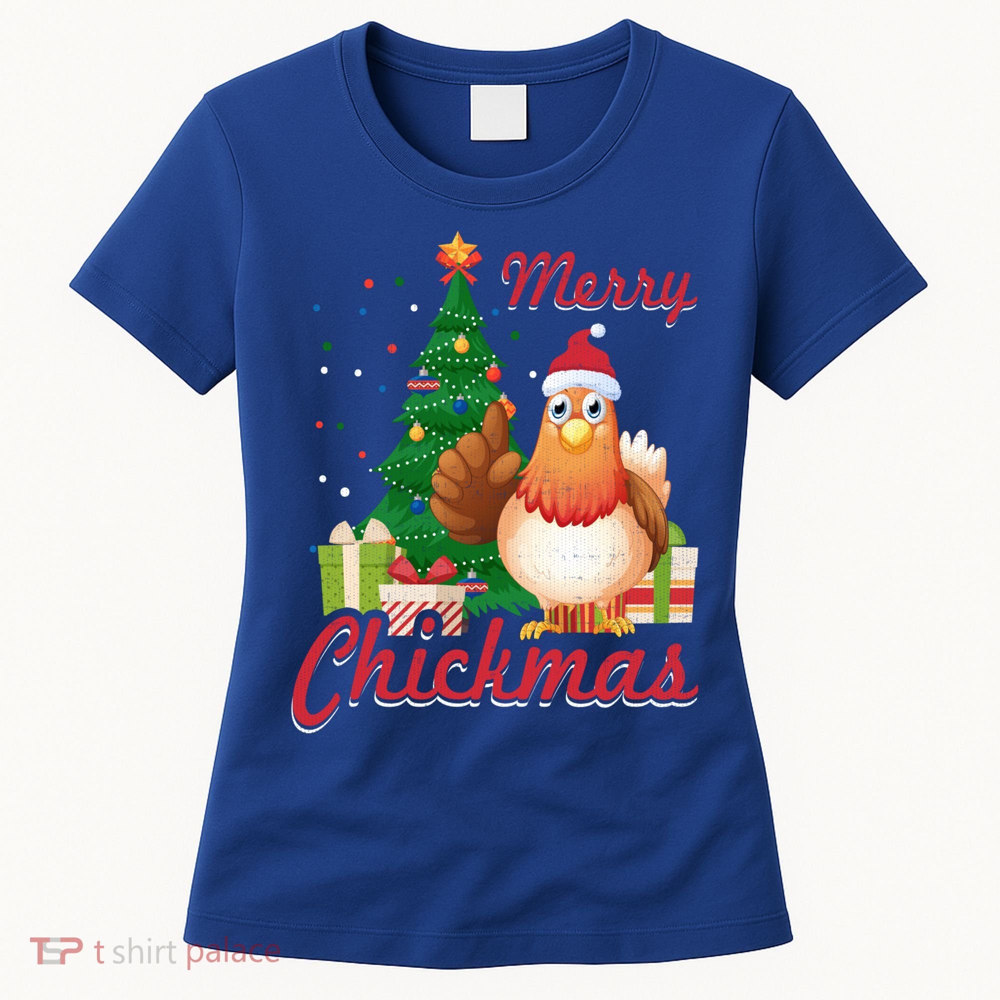 Merry Chickmas Chicken Christmas Funny Gift Xmas Gift Meaningful Gift Women's T-Shirt