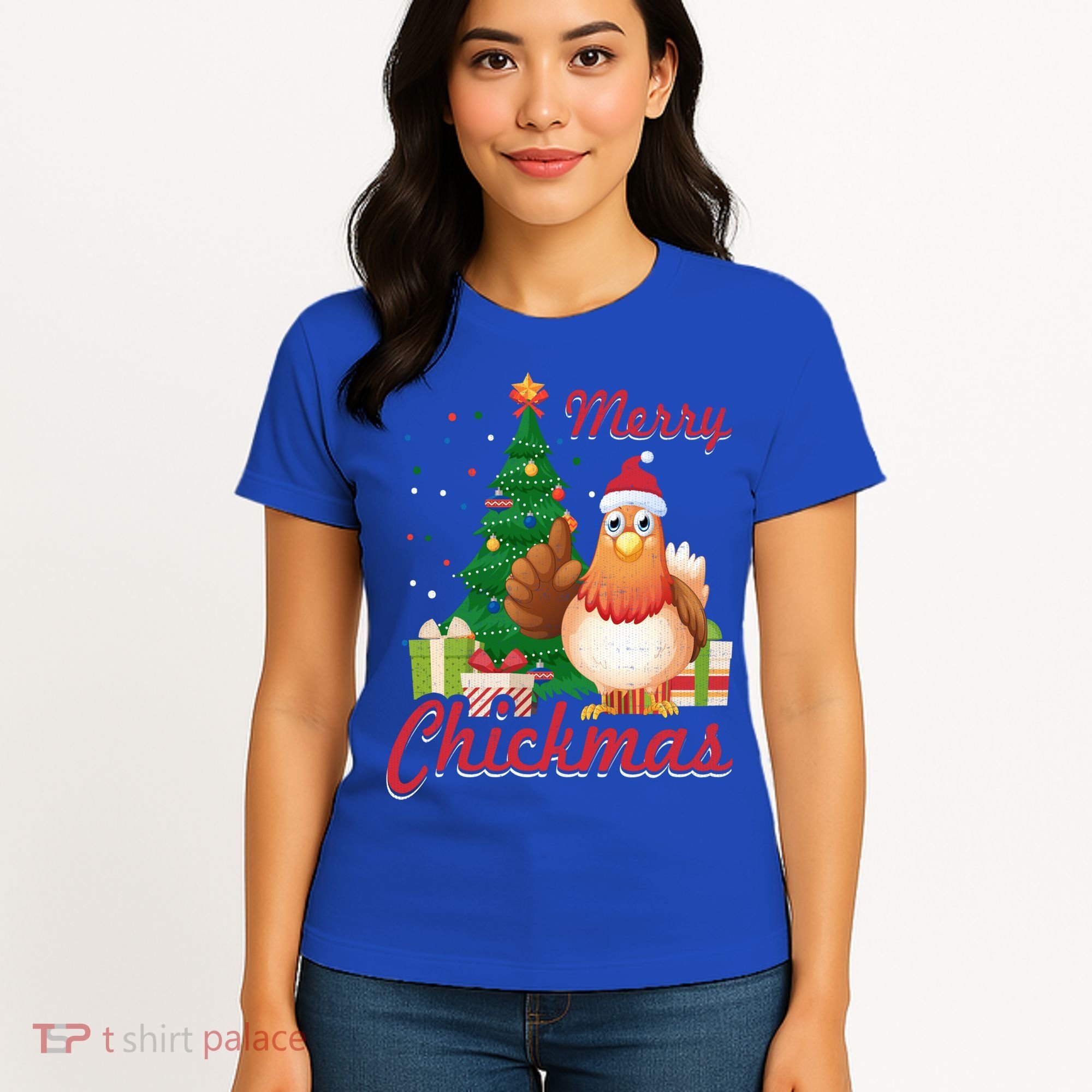 Merry Chickmas Chicken Christmas Funny Gift Xmas Gift Meaningful Gift Women's T-Shirt