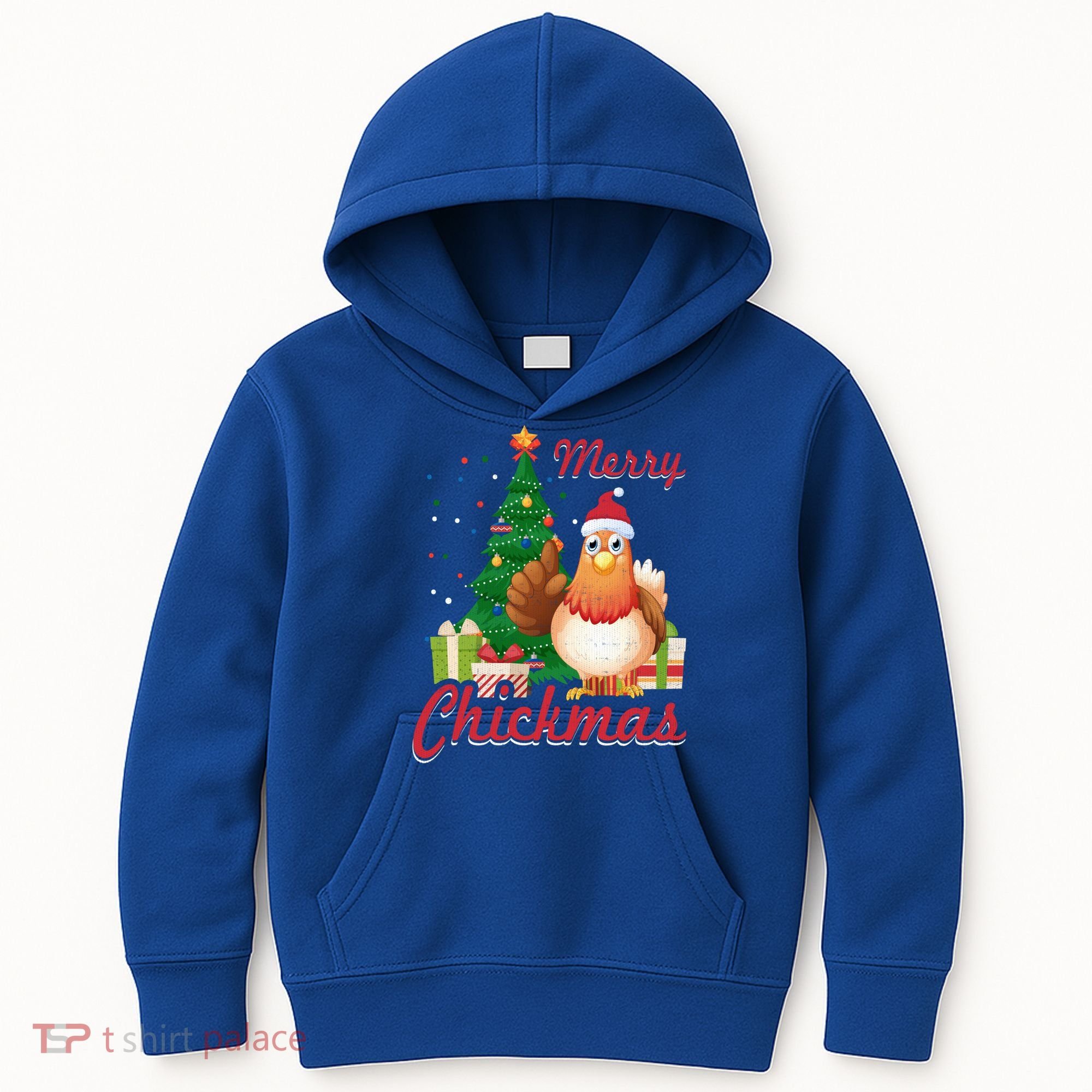 Merry Chickmas Chicken Christmas Funny Gift Xmas Gift Meaningful Gift Kids Hoodie