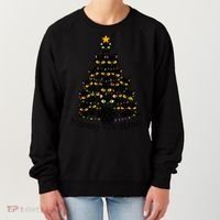 Meowy Cat Christmas Tree Shirt  Wo Tee Plus Size Women's Sweatshirt thumb 0