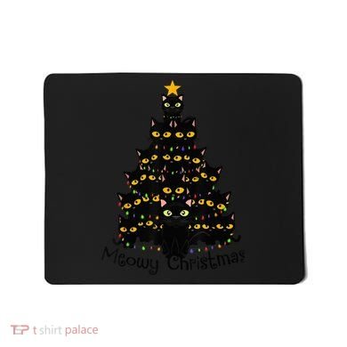 Meowy Cat Christmas Tree Shirt  Wo Tee Plus Size Mousepad