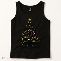 Meowy Cat Christmas Tree Shirt  Wo Tee Plus Size Tank Top thumb 2