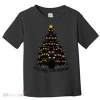 Meowy Cat Christmas Tree Shirt  Wo Tee Plus Size Toddler T-Shirt thumb 0