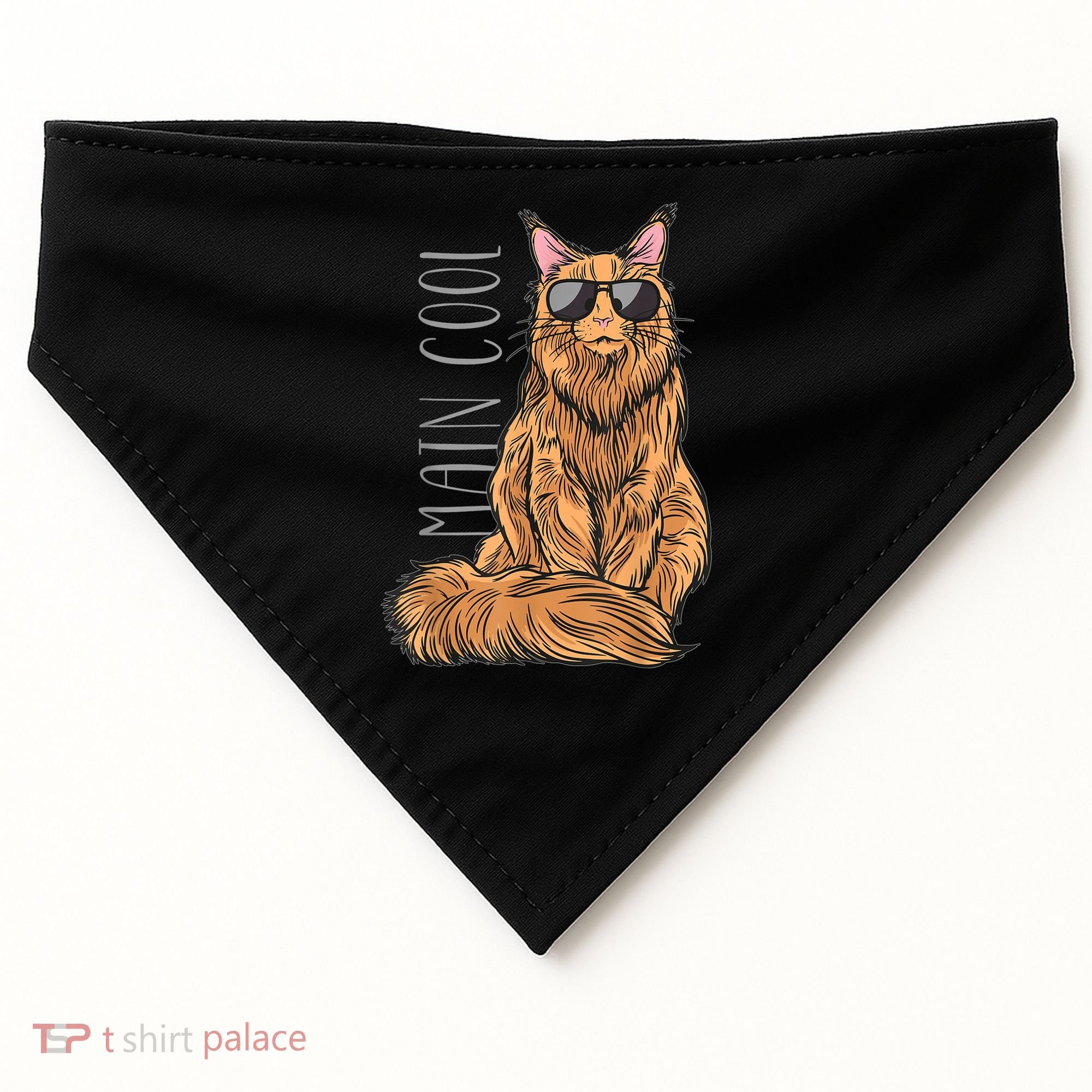 Maine Coon Cat Main Cool USA-Made Doggie Bandana