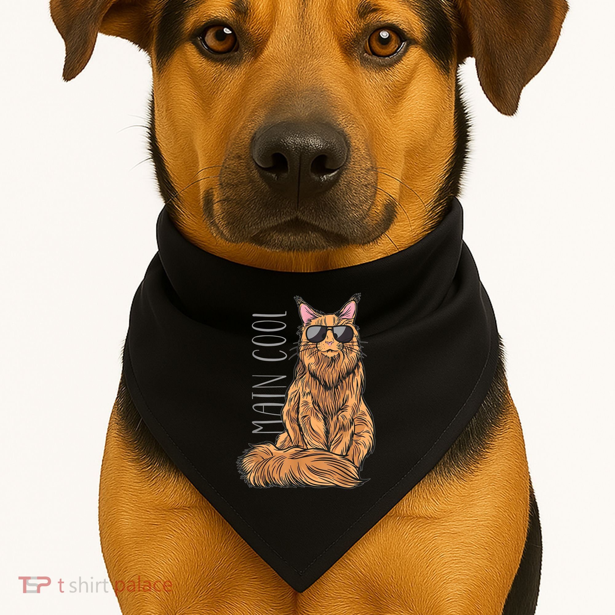 Maine Coon Cat Main Cool USA-Made Doggie Bandana