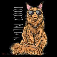 Maine Coon Cat Main Cool USA-Made Doggie Bandana thumb 2