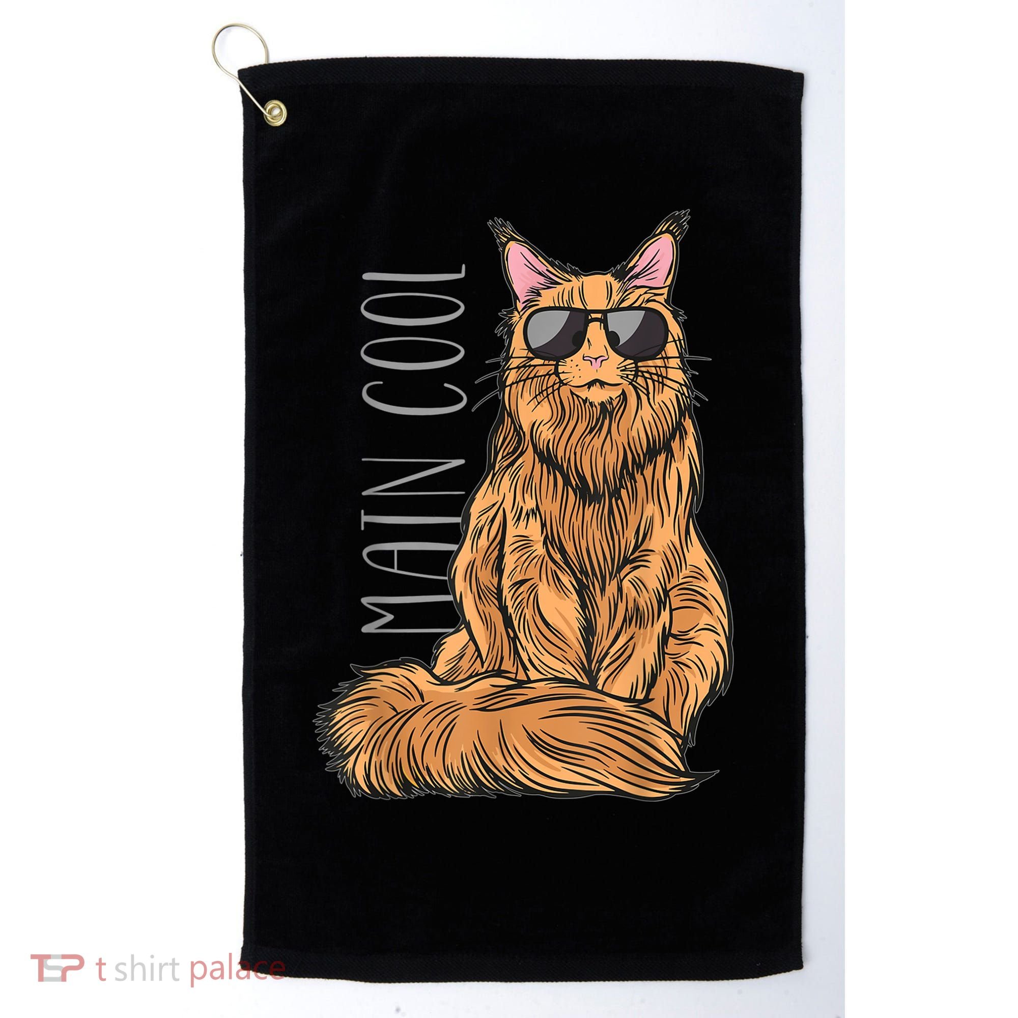 Maine Coon Cat Main Cool Golf Towel