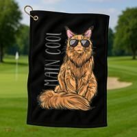 Maine Coon Cat Main Cool Golf Towel thumb 1