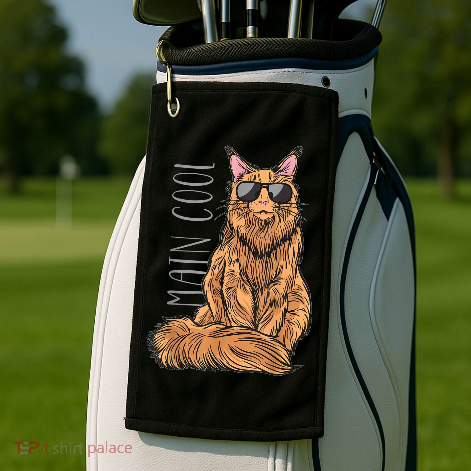 Maine Coon Cat Main Cool Golf Towel
