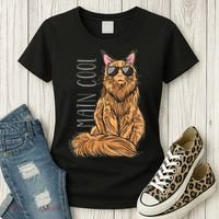 Maine Coon Cat Main Cool Women's T-Shirt thumb 3