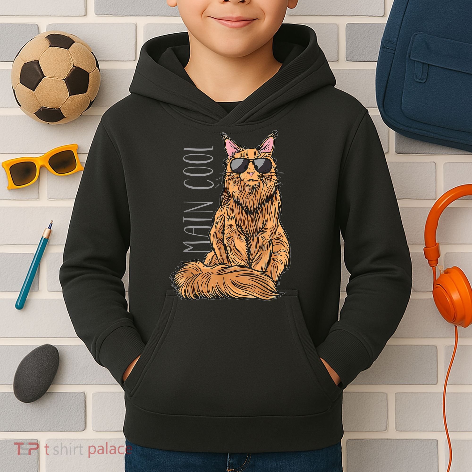 Maine Coon Cat Main Cool Kids Hoodie